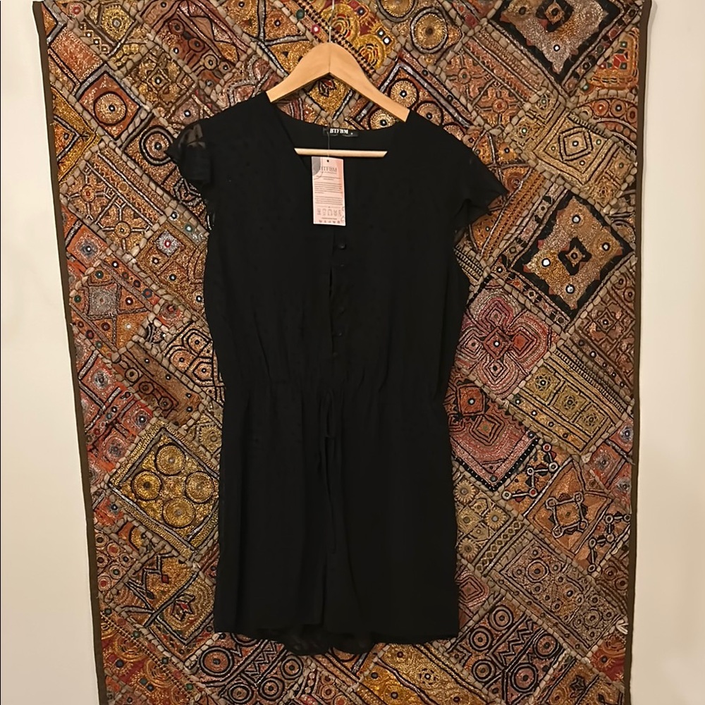 Elegant Black Women's Romper